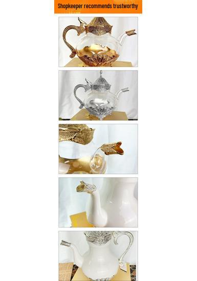 European Classic Ceramic Coffee and Teapot - Elegant Glass Design for Home or Office Decor