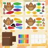 Yewfold Fall Thanksgiving Crafts, 12Pcs DIY Turkey Cutout Boxes Thanksgiving Personalized Gifts, Fall Turkey Arts Crafts for Classroom Party Favors