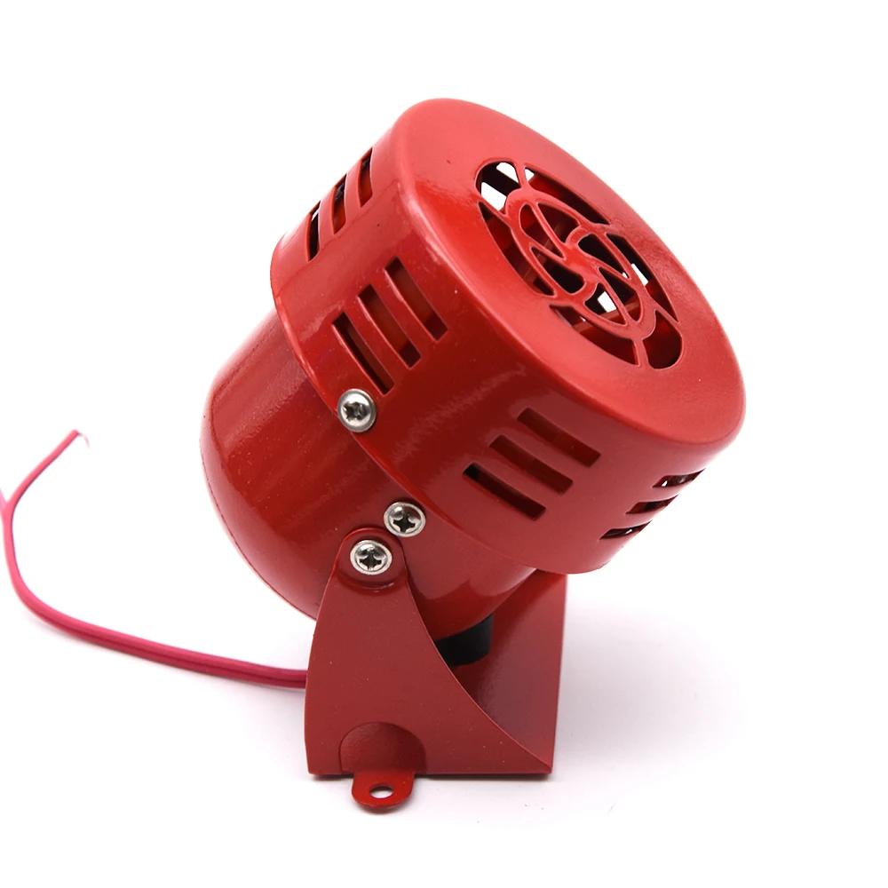 12V Sirenenhorn Mini 110dB Rotes Luftschutzsirenenhorn Lautsprecher Alarm Auto LKW Ton Elektromotor Angetrieben Druckluft-Horn Laut