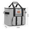 32L Thermal Food Carrier Bag for Women Large Insulated Cooler Tote with Zipper Portable Leakproof Picnic Bag for Camping Beach