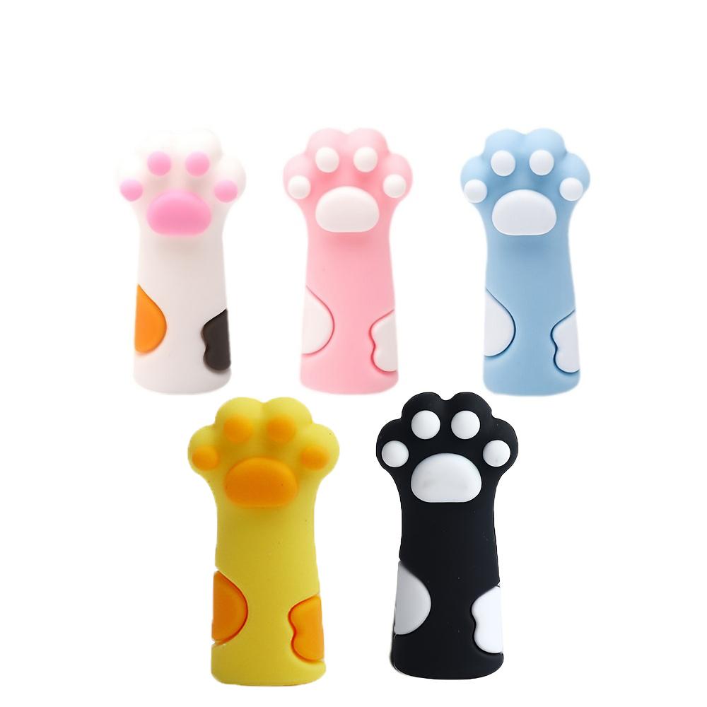 5/10/15 Cat Claw knitting stopper Multi-color knitting needle point protection silicone knitting and crochet supplies