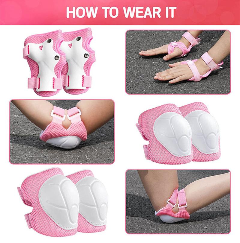 Kids Knee Pads Elbow Pads Guards Protective Gear Set For Girls Boys Safety Gear For Roller Skates Cycling Bike Skateboard Sports