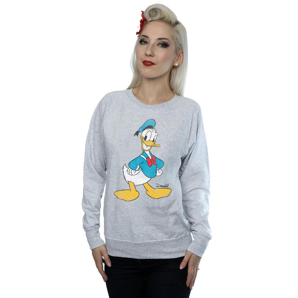 Disney Womens/Ladies Classic Donald Duck Heather Sweatshirt