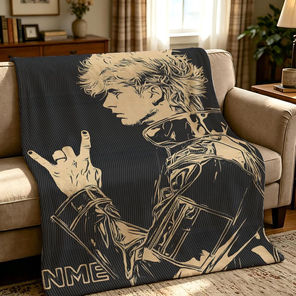 Music M-Machine Gun Kelly-Y Throw Thick Comfort Flannel Quilt, Multi-scene Use Indoor Outdoor Daily Nap