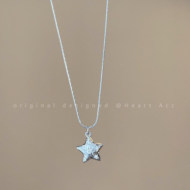 Galaxy~ Double-Layered Stacked Star Pendant Necklace for Women, Niche Style, Versatile, Trendy Clavicle Chain