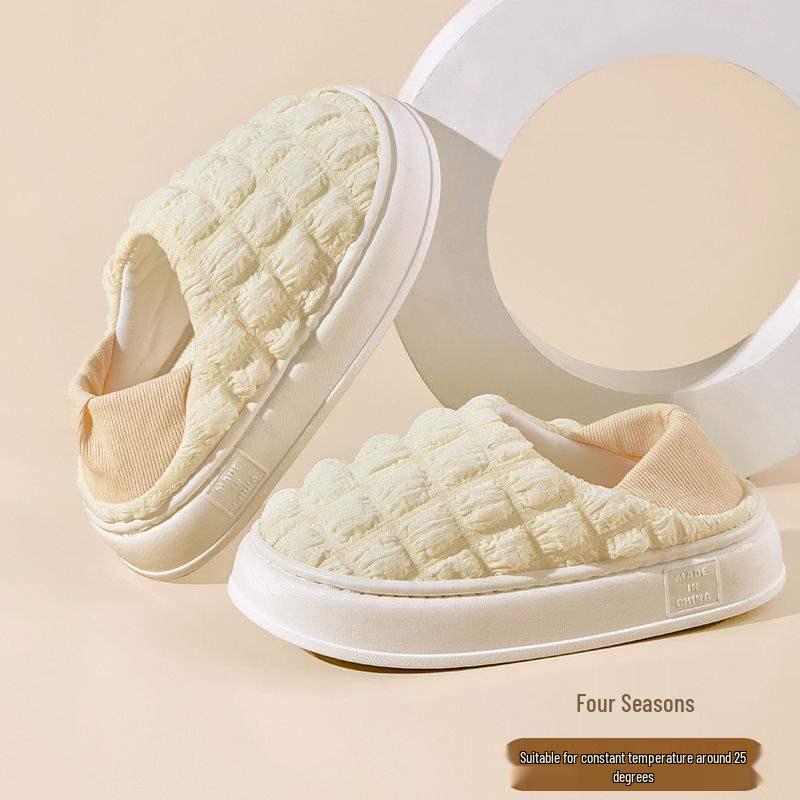 

Нескользящие послеродовые тапочки: Тонкие летние хлопковые туфли, закрывающие пятку, для женщин, 7-8 месяцев, идеально подходят для весны и осени дома. 38-39 (fits 37-38)