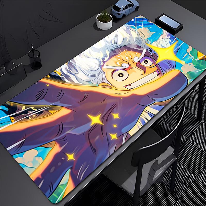 Gaming Mouse Pad One Piece Luffy Anime Pc Computer Gamer Desk Mouse Mat For Cs Go Office Laptop Cm Natural Rubber Mousepad
