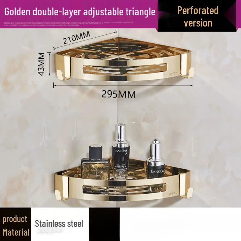 Yuzhu Wall-Mounted Bathroom Corner Shelf