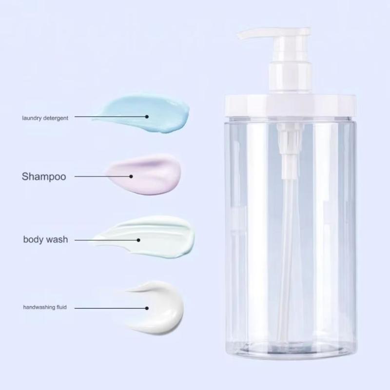Hot Sale Practical Wide Mouth Empty Plastic Pump Dispenser Bottles Refillable Container For Travel Shower Soap Daily Work