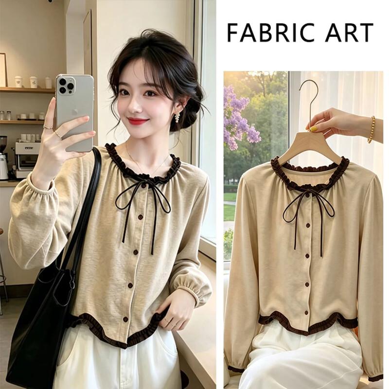 La Chapelle French-Style Ruffled Commuter Blouse