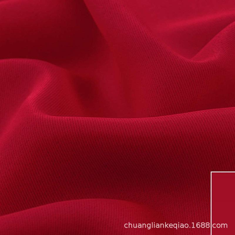 Independent Station High-Precision Solid Color Blackout Finished Curtain Curtain Fabric