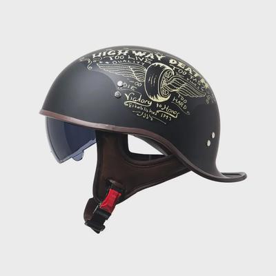 Unisex Retro Motorcycle Half Helmet for All Seasons