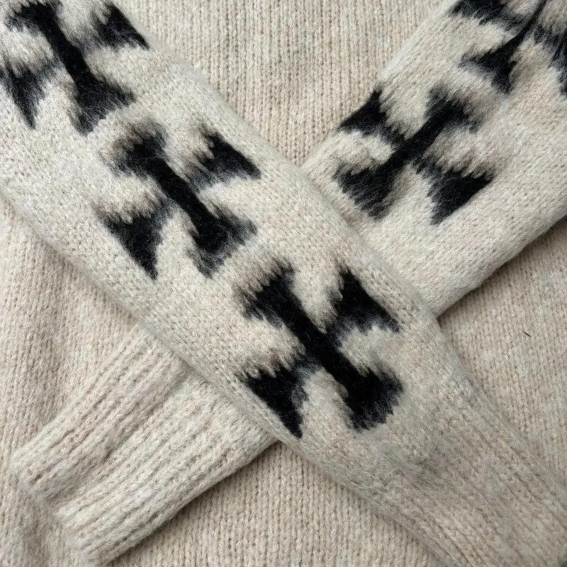 European and American New Street Retro Personalized Cross Knitted Sweater Men's High Street Goth Loose Versatile Sweater