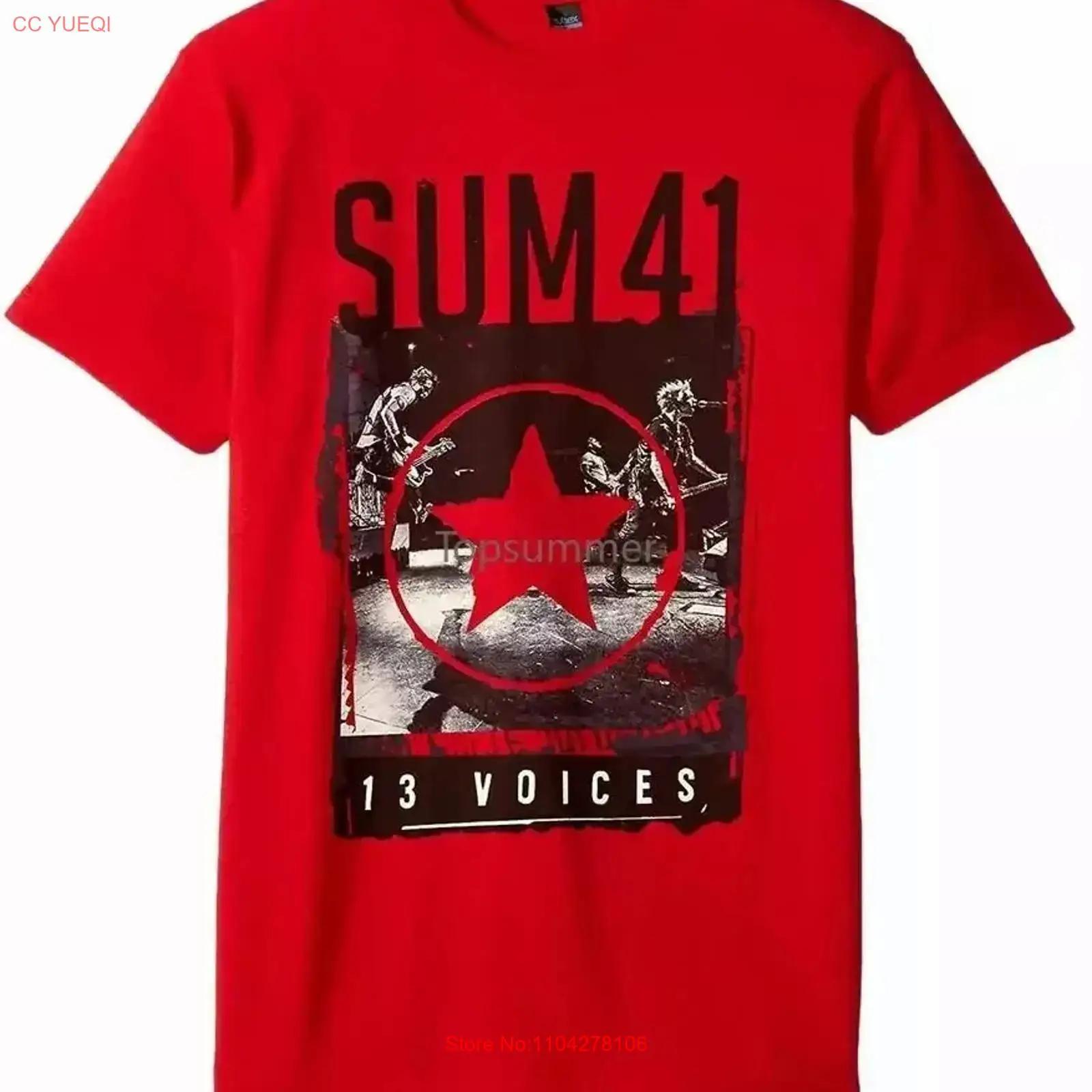 

Sum 41 13Voices Adult T shirt Fan vintage Washed graphic Versatile Unisex Breathable streetwear Casual Slightly homme 5XL різнокольоровий