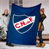 1pc Club Nacional de Football Theme Blanket - Digital Print, Polyester, Cozy for All Seasons, Perfect for Outdoor, and Travel