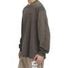 Nike Logo Print Crew Neck Pullover Loose Long Sleeve T-Shirt Men Tops Dark-Brown DZ5220-213