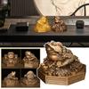 Feng Shui Toad Mascot Crafts Money Lucky Fortune Wealth Chinese Golden Frog Toad Coin Home Office Car Ornaments Lucky Gifts