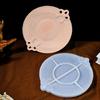 Flexible Silicone Resin Mold for Dish Epoxy Grid Texture Tray Making Mould Creative Storage Plate Accessory Mould