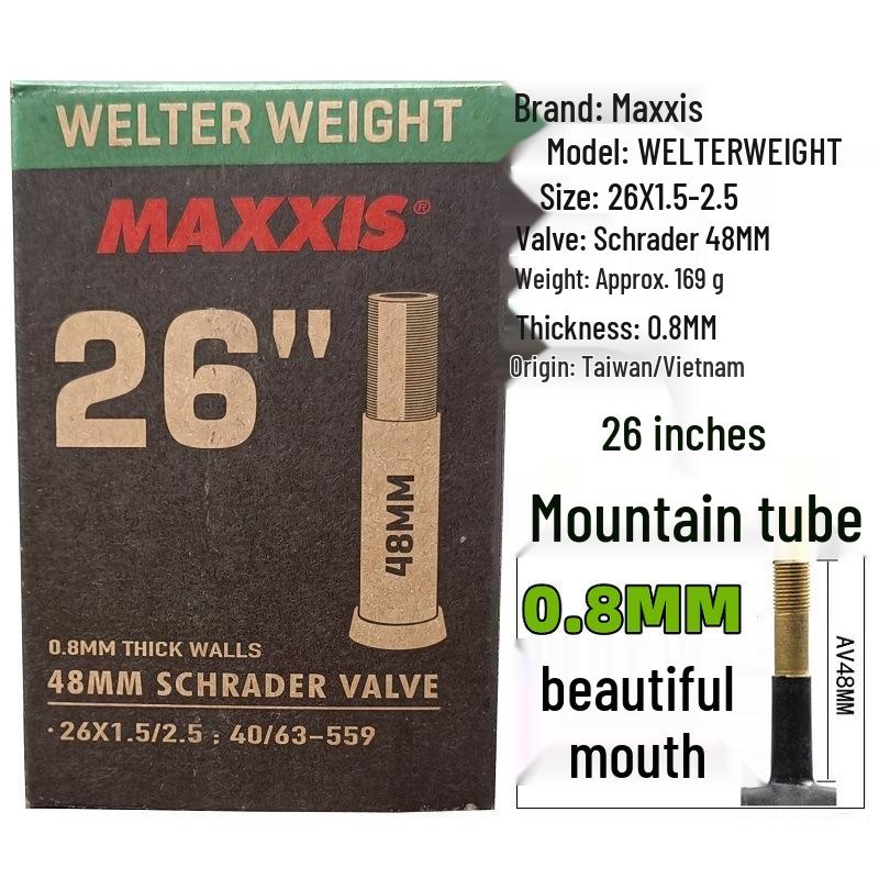 MAXXIS Bicycle Ultra-light Inner Tube for Mountain/Road Bikes: 26", 27.5", 29", 700x23C