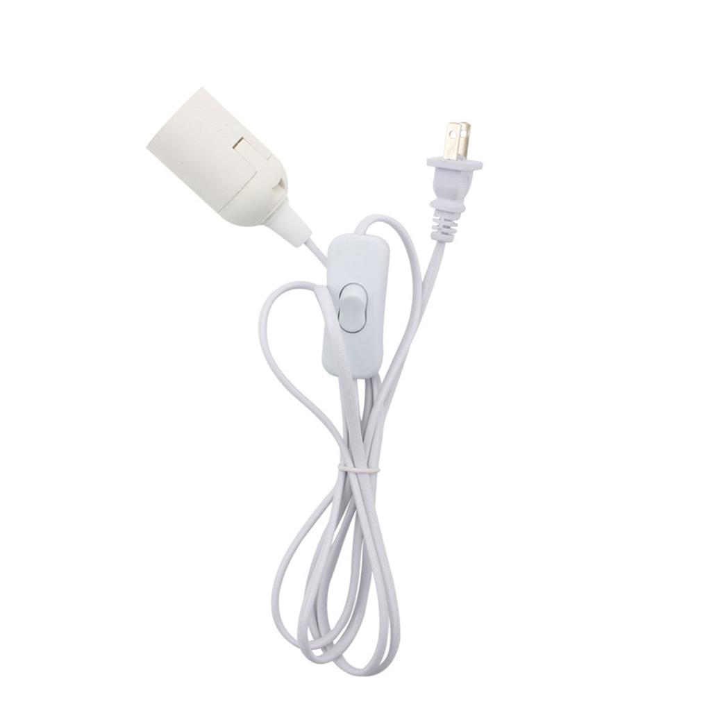 EU/US/UK Plug Lamp Base Holder Power Cord Cable 1.8m E26 Hanging Pendant LED Fixture Lamp Bulbs Socket Cord Adapters With Switch