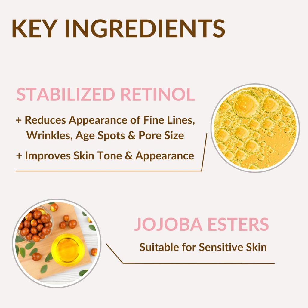 Sympli Beautiful Serumdipity, Retinol i witamina A Serum do twarzy, 1 uncja (30 ml)