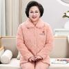 Elderly Women's Warm Winter Pajama Set