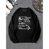 Men'S Great White Shark Graphic Crewneck Sweatshirt.