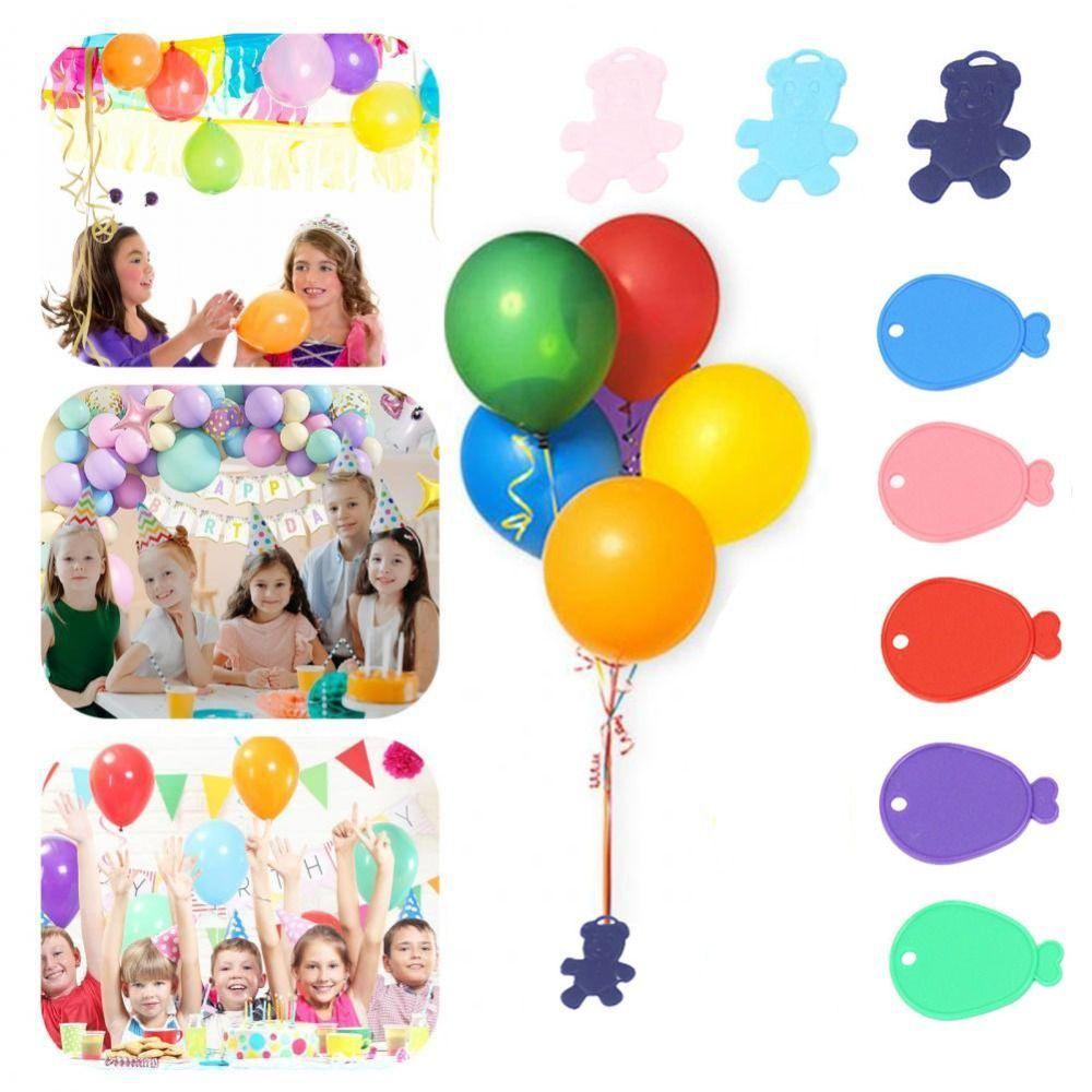10Pcs New Plastic Balloon Weights Bright Color Reusable Gravity Blocks Anti-floating Colorful Balloon Hanging Party Supplies