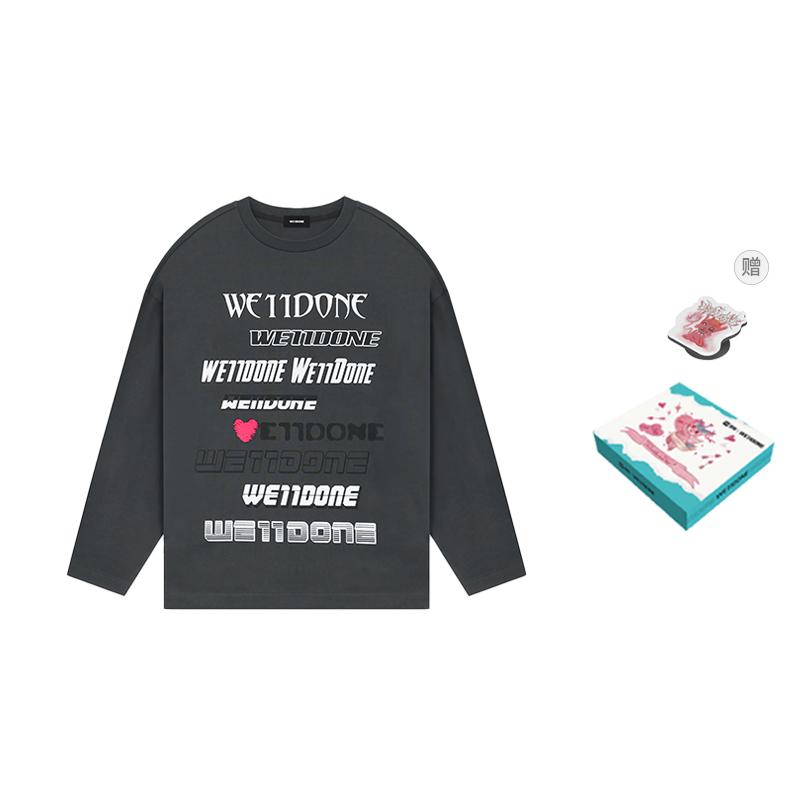 WE11DONE Logo print Cotton T shirt WD-TT3-22-903-U-CH