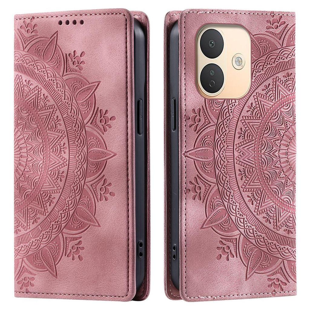 for Xiaomi Redmi Note 17 Pro 5G Mandala Embossed PU Leather Flip Wallet Case Magnetic Closure Cover