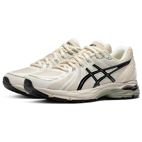 Asics Gel-Flux Comfortable Fabric Synthetic Leather Durable Breathable Low-Top Casual Running Shoes Women Sneaker Gray Black 1012B632-020