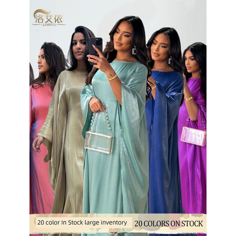 Spring and Summer Party Flash Cloth Dress Elegant Loose Robe Elegant Loose Robe Dress