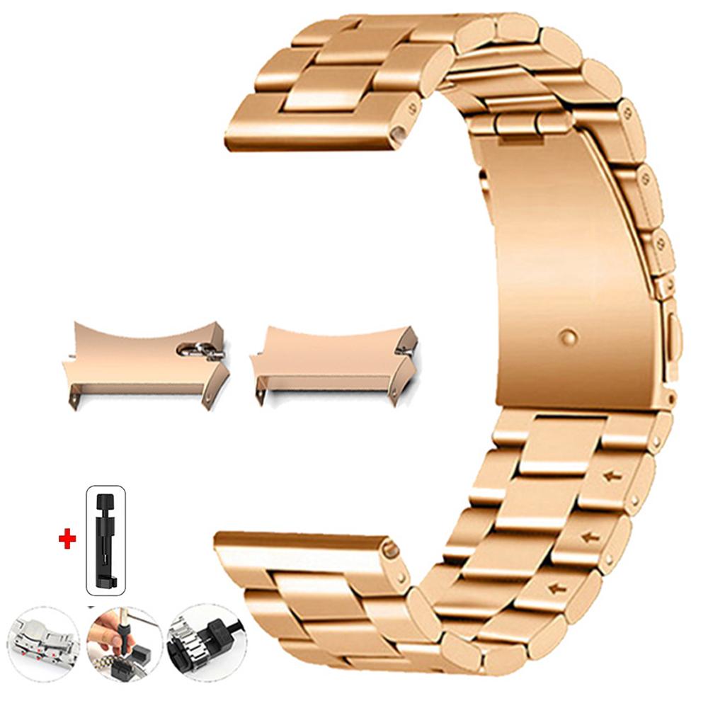 No Gaps Band for Samsung Galaxy Watch7 6 4 Classic 46mm 47mm/Watch4 5 pro 44mm 40mm Stainless Steel Strap Curved end Bracelet