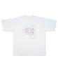 Leopeul Pink Butterfly Graffiti T-Shirt White