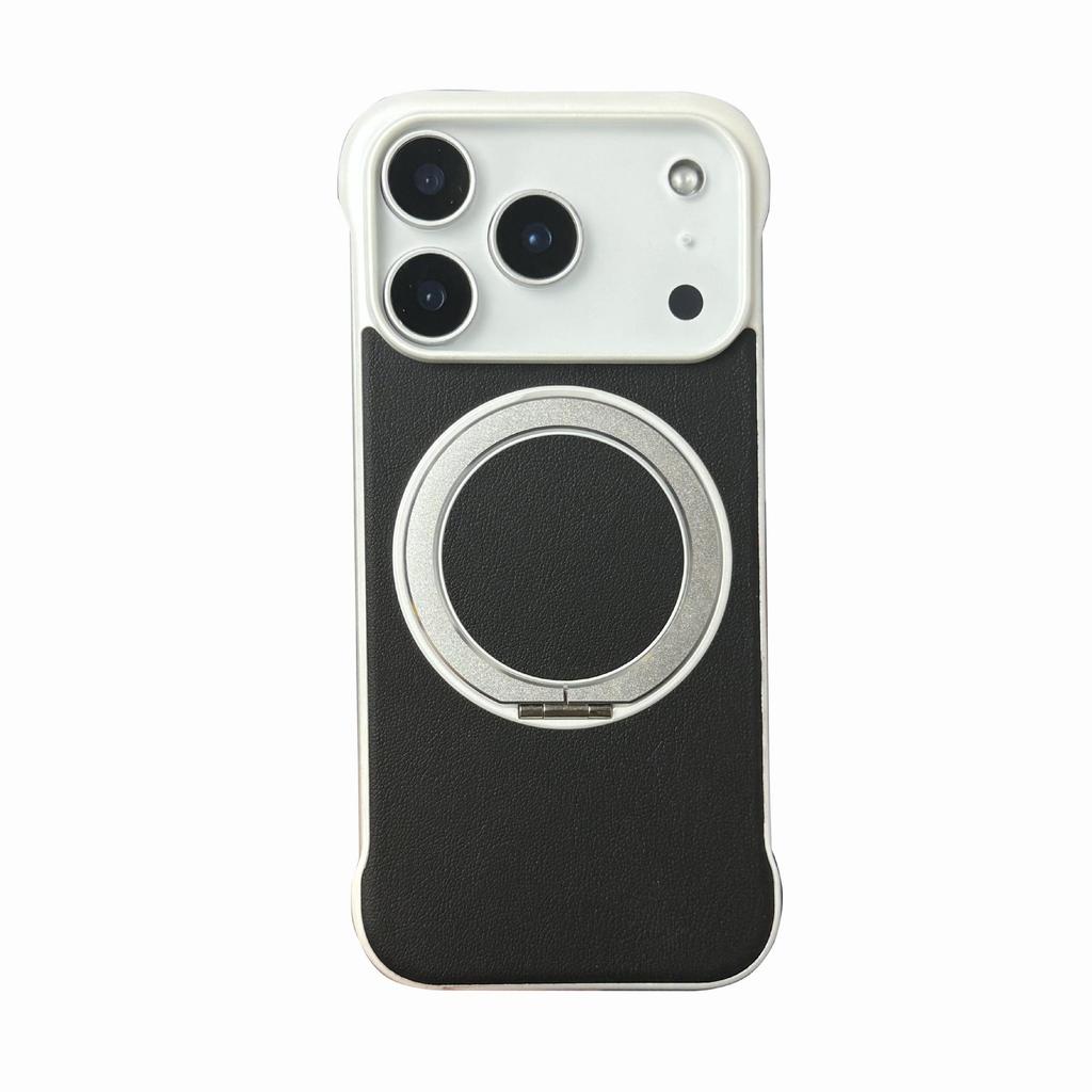 360° Stand Case: Frameless, Solid Color, Anti-Stain, Erasable, Magnetic Cover for Apple iPhone 17 Pro Max