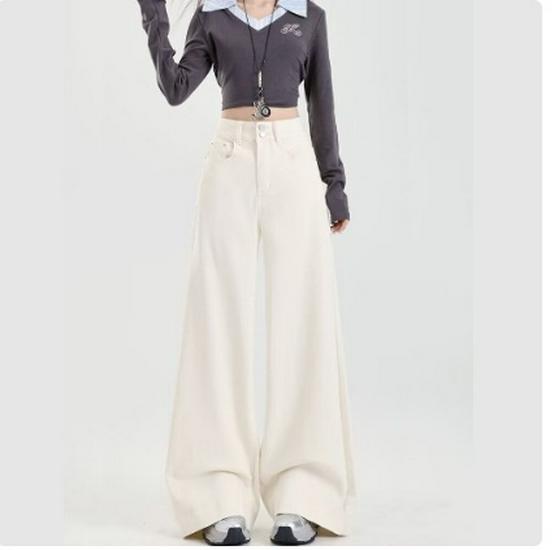 Women s Black High-Waisted Micro-Flare Jeans with Slimming Velvet - 2025 Autumn/Winter Collection XL