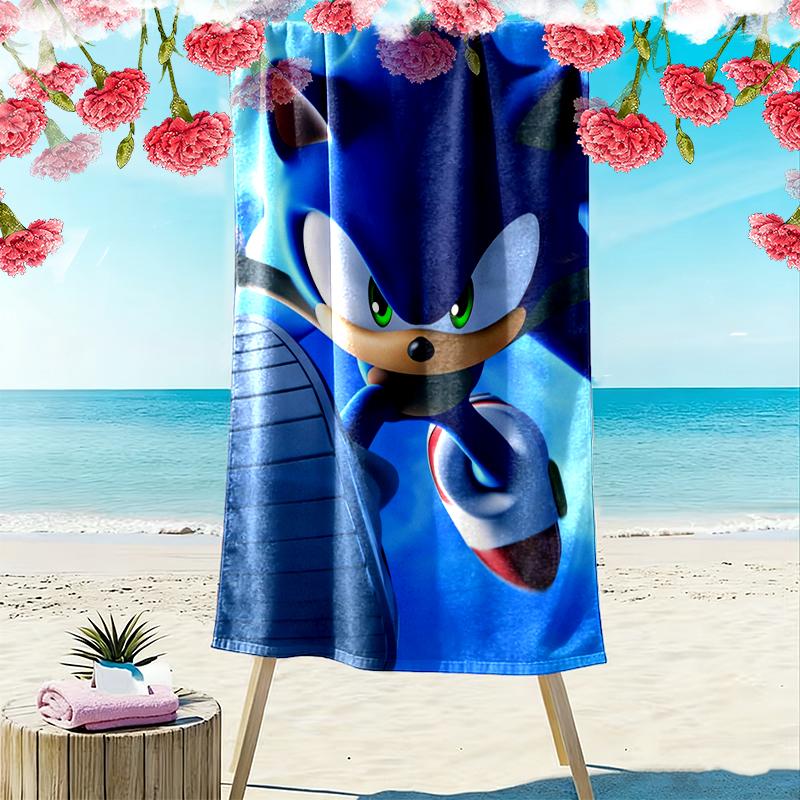 SONIC Beach Towel, Durable and Easy to Clean, Soft and Vibrant Beach Towel Perfect for Travel