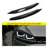 2pcs Car Headlight Eyebrow Eyelid Cover Trim For VOLKSWAGEN VW Golf 7 7.5 VII GTD R MK7 MK7.5 2013- Eye-catching Sticker