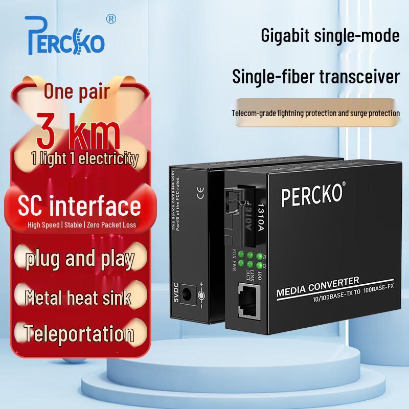 PERCKO Fiber Optic Transceiver
