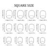 Shine Artificial Tips 24Pcs Kit Maple Leaf Design Short Rectangular Press On Nail Tips Glittering Face Not Need Adhesive
