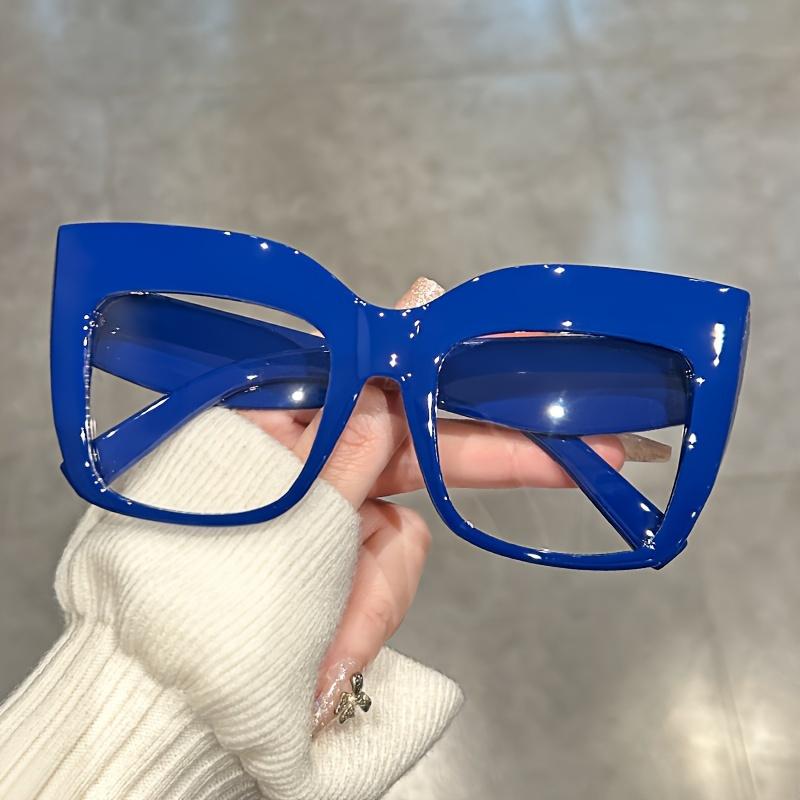 Stylish Jelly Color Cat Eye Glasses - Clear Lens Party Favors Decorative Spectacles Fashionable Accessory for Any Occasion