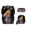 Splatoon 3Pcs set Backpack Schoolbag with Shoulder Bag Pencil Case Set for Kids Students Anime Game Kids bags