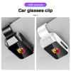 HDSGI1 New ABS Car Visor Glasses Clip For Abarth 595 695 Abarth 500 124 500C Punto Sunglasses Holder Accessories Eyeglass Storage Clip