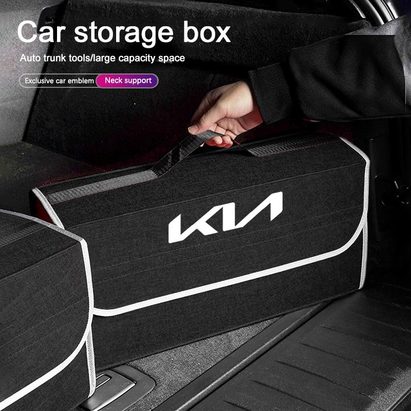 BBDV3 Car Boot Storage Box Tool Housing Case For KIA Sportage Seltos Sorento K3 K4 Soul Carnival EV6 EV9 Carnival K5 Pegas KX1 EV5