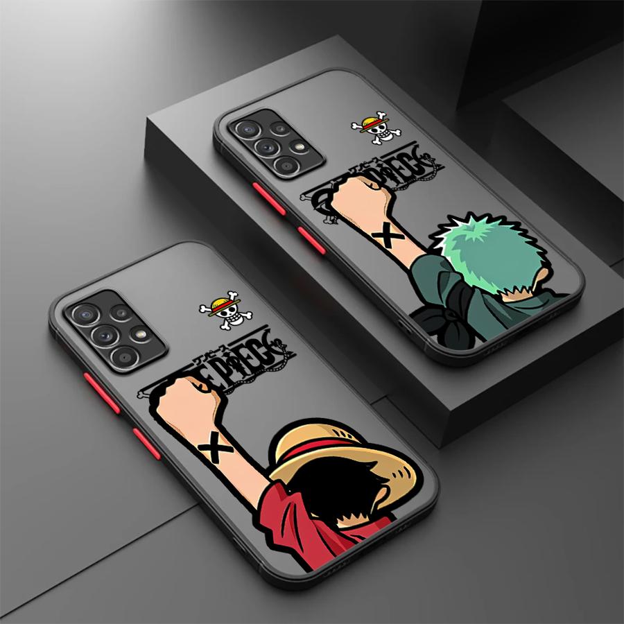 Case for Samsung Galaxy A73 A33 A52S A72 A56 A55 A16 A15 A54 A14 A23 A17 A52 A53 A35 A34 A36 Phone Cover One Pieces Zoro Luffy