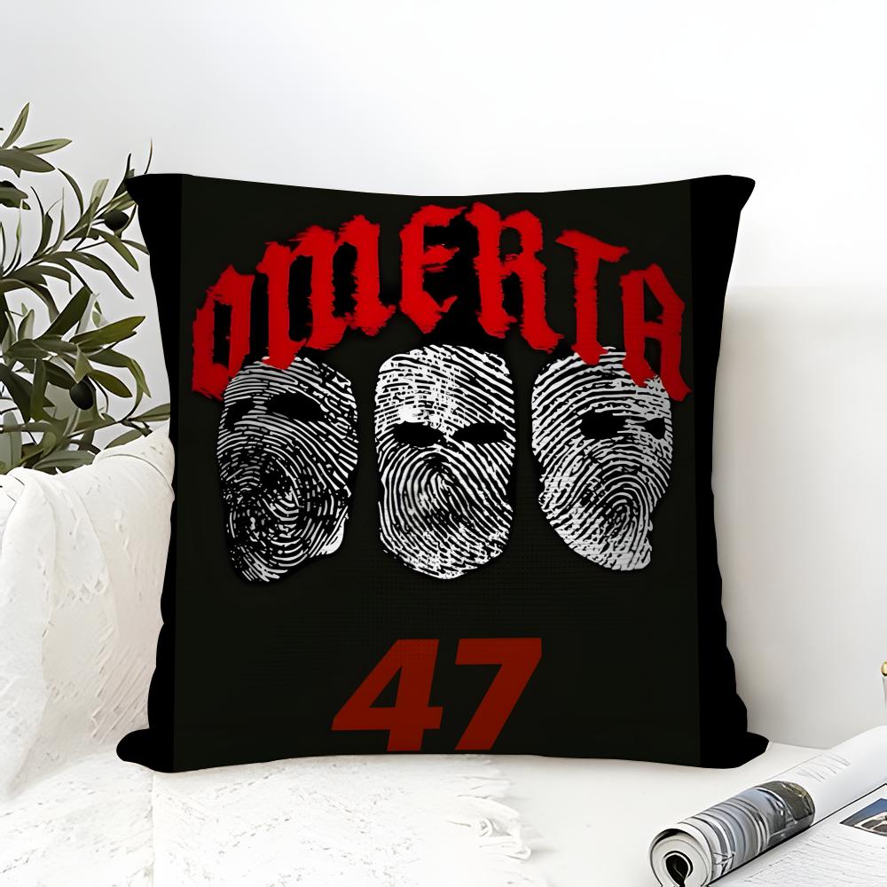 Cool Music Brand O-Omerta 47 1 Pillow Case Linen Pillow Case Sofa Home Decor Cushion Cover Cushion Cove