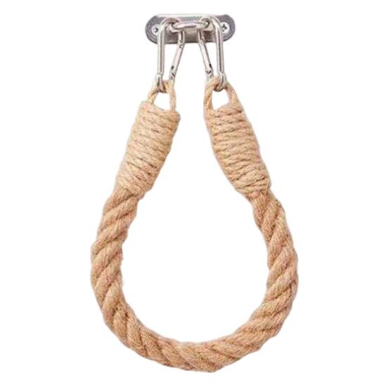 Yousheng Twine Toilet Roll Holder Wall-Mounted Toilet Paper Holder Rustic Twine Rope Paper Roll Dispenser for Bathroom Organization