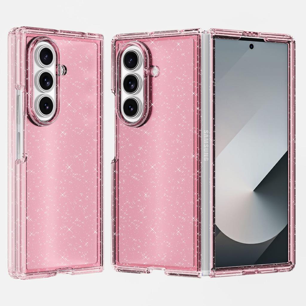 Samsung Galaxy Z Fold7 Integrated Foldable Glitter Four Corner Anti-collision Phone Case