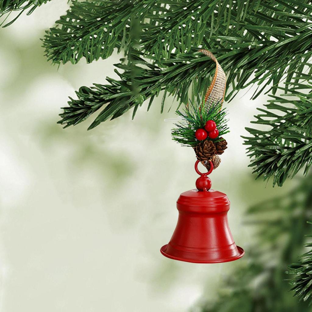 Christmas Bell Ornaments Rustic Festive Decoration Christmas Tree Pendants For Living Room Office Mantel Wall Window Sill