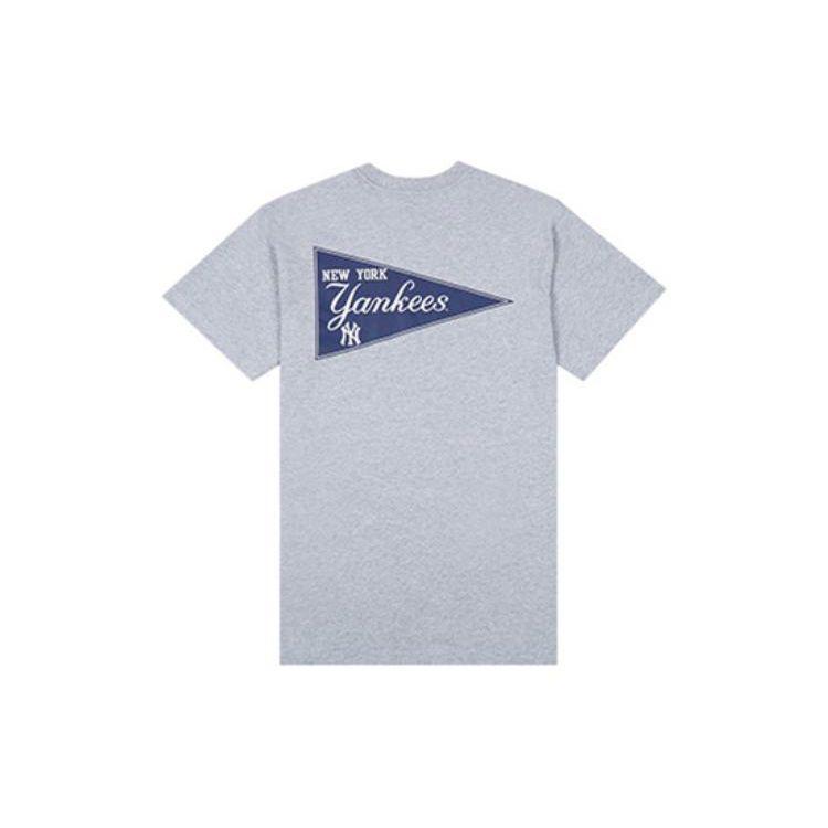 New Era SS22 Solid Color Letter Print T-Shirt Unisex tops Gray 12588138